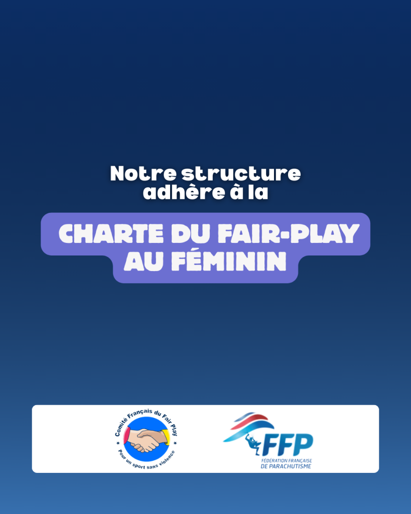 Charte fair Play au feminin dans le milieu du sport et du parachutisme